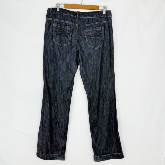 Tommy Hilfiger Denim Trousers Womens Size 8 Blue Gray Stretch Casual Straight - Picture 6 of 16